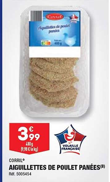 Aiguillettes De Poulet Panées Corril