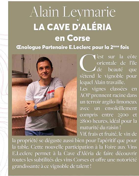 alain leymarie la cave d'aléria en corse