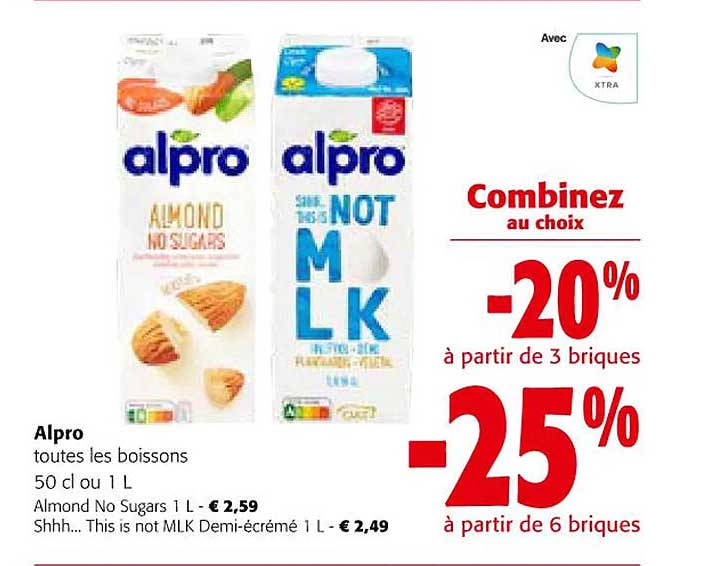 alpro toutes les boissons