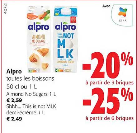 alpro toutes les boissons