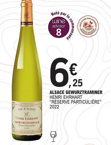alsace gewurztraminer henri ehrhart "réserve particulière" 2022