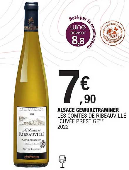 alsace gewurztraminer les comtes de ribeauvillé "cuvée pestige"