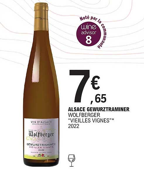 alsace gewurztraminer wolfberger "vieilles vignes" 2022