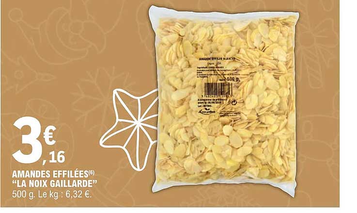 amandes effilées "la noix gaillarde"