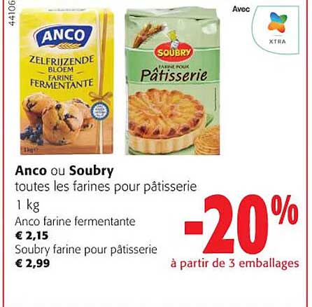 anco ou soubry toutes les farines pour pâtisserie