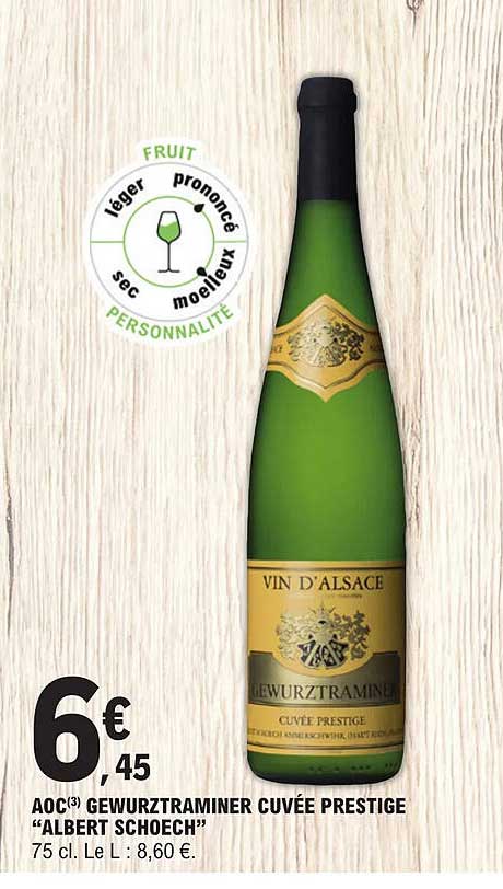 aoc gewurztraminer cuvée prestige "albert schoech"
