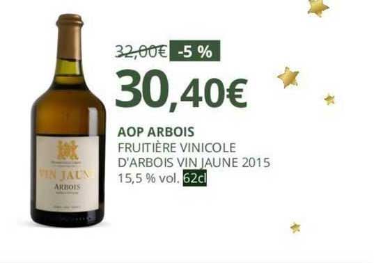 aop arbois fruitière vinicole d'arbois vin jaune 2015