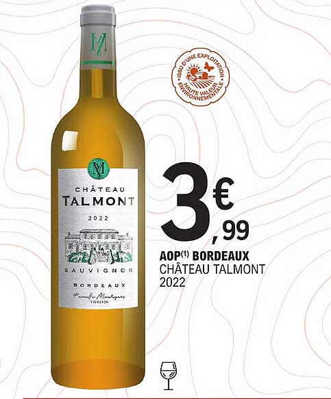 aop bordeaux château talmont 2022