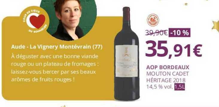 aop bordeaux mouton cadet héritage 2018