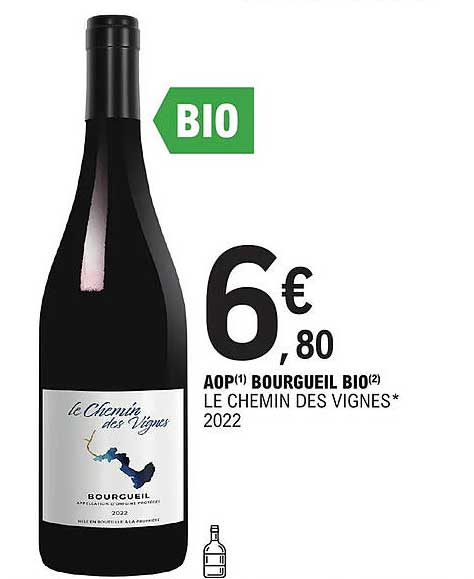 aop bourgueil bio le chemin des vignes 2022