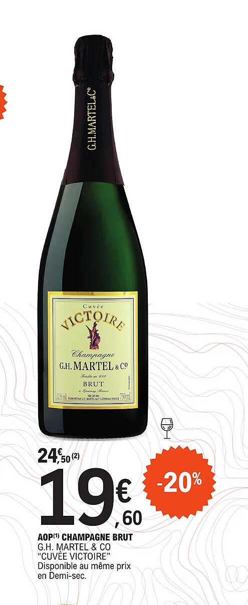 aop champagne brut g.h. martel & co "cuvée victoire"