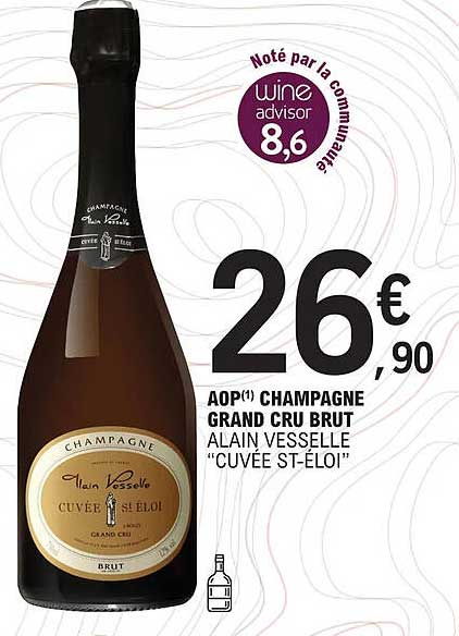aop champagne grand cru brut alain vesselle "cuvée st-éloi"