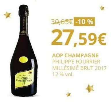 Aop Champagne Philippe Fourrier Millésimé Brut 2017