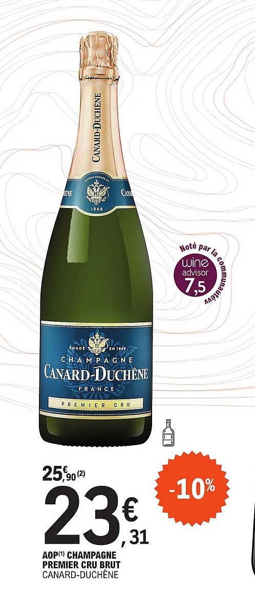 aop champagne premier cru brut canard-duchêne
