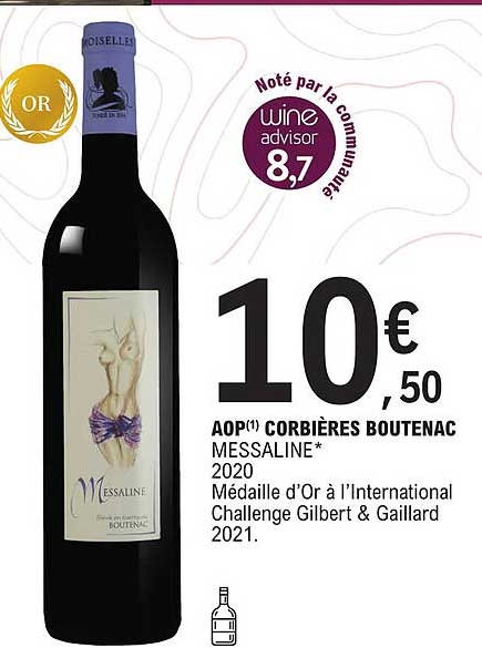 aop corbières boutenac messaline 2020