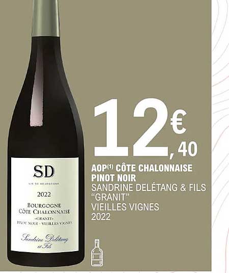 aop côtes chalonnaise pinot noir sandrine delétang & fils "granit" vieilles vignes 2022