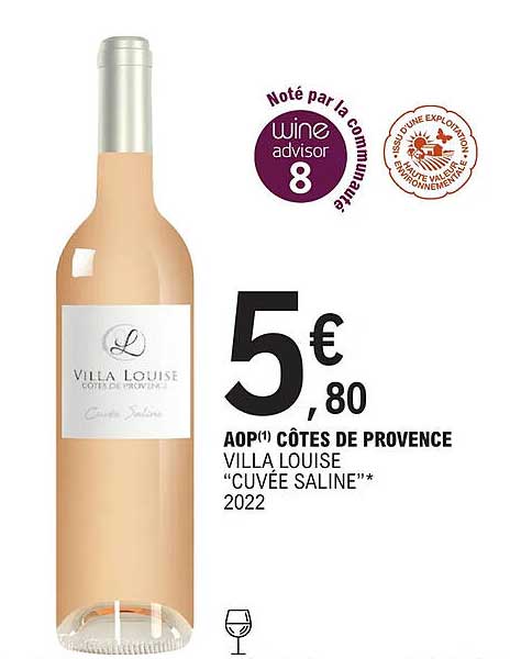 aop côtes de provence villa louise "cuvée saline" 2022