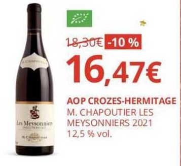 aop crozes-hermitage m. chapoutier les meysonniers 2021