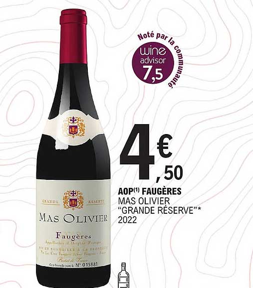 aop faugères mas olivier "grande réserve" 2022