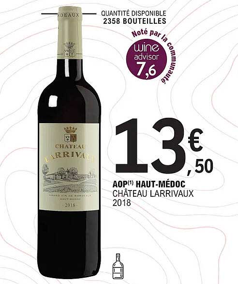 aop haut-médoc château larrivaux 2018