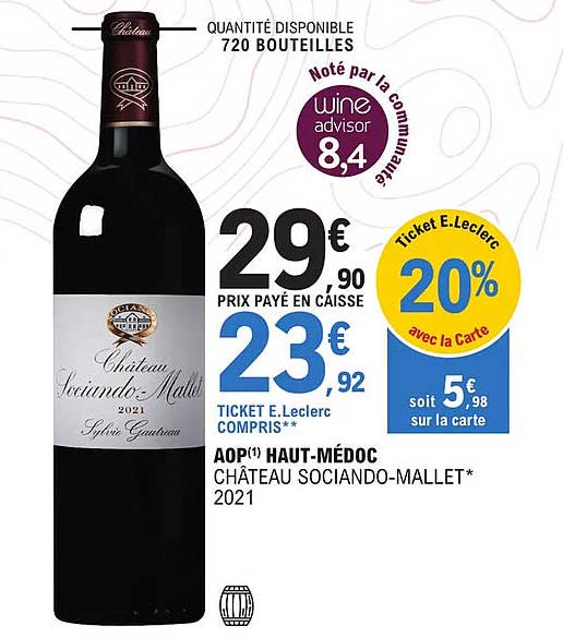 aop haut-médoc château sociando-mallet 2021