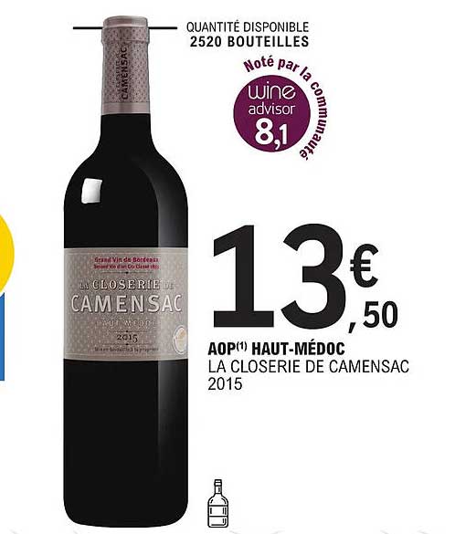 aop haut-médoc la closerie de camensac 2015