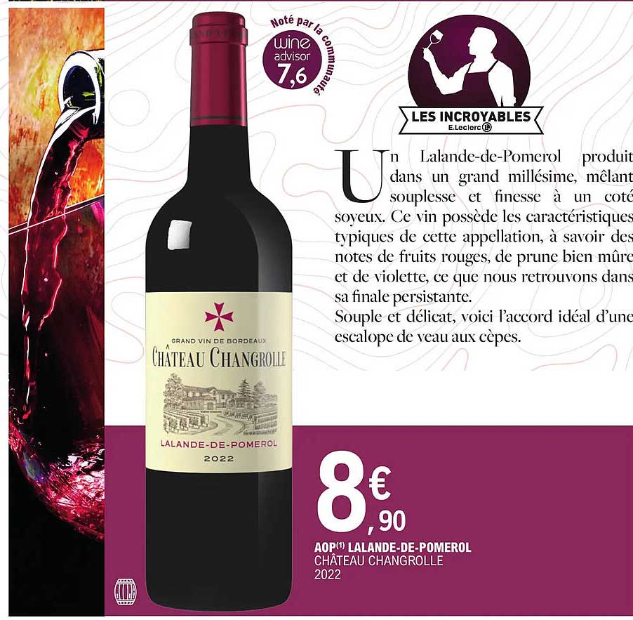 aop lalande-de-pomerol château changrolle 2022