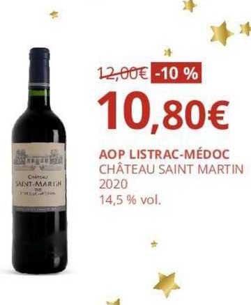 aop listrac-médoc château saint martin 2022