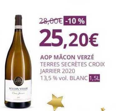 aop mâcon verzé terres secrètes croix jarrier 2020