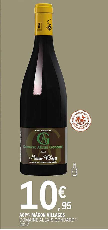 aop mâcon villages domaine alexis gondard 2022