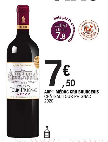 aop médoc cru bourgeois château tour prignac 2020