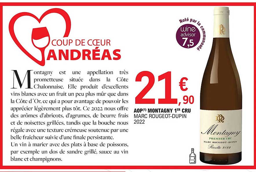aop montagny 1er cru marc rougeot-dupin 2022