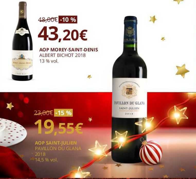 aop morey-saint-denis albert bichot 2018 aop saint-julien pavillon du glana 2018