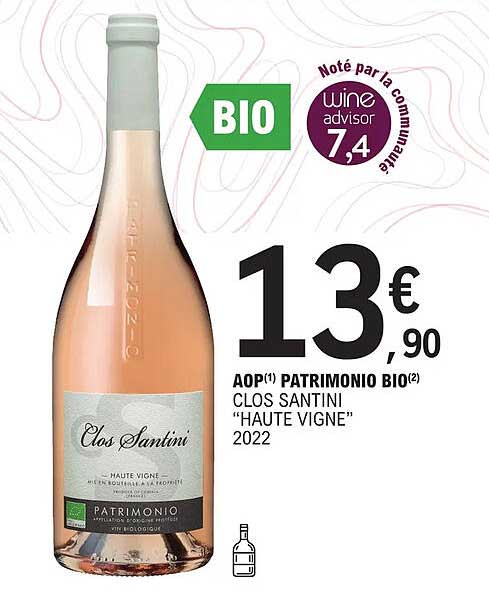 aop patrimonio bio clos santini "haute vigne" 2022