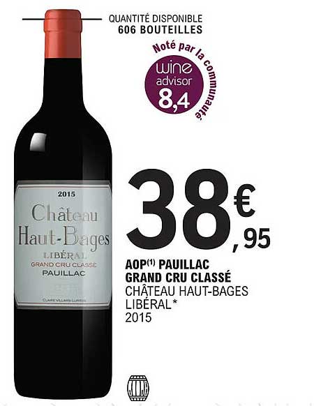 aop pauillac grand cru classé château haut-bages libéral