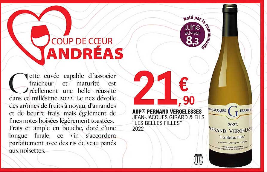 aop pernand vergelesses jean-jacques girard & fils "les belles filles" 2022