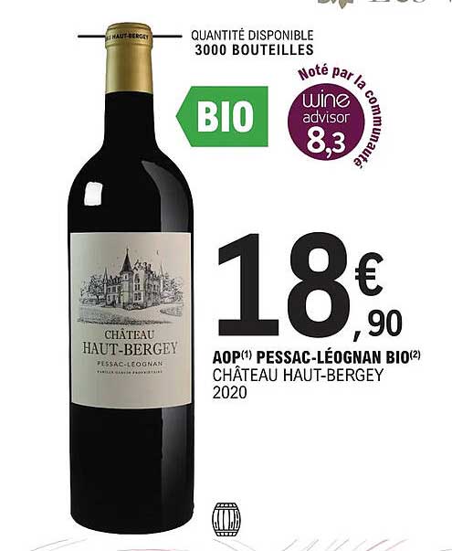 aop pessac-léognan bio château haut-bergey 2020