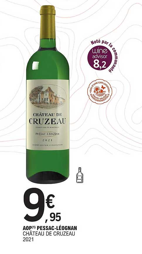 aop pessac-léognan château de cruzeau