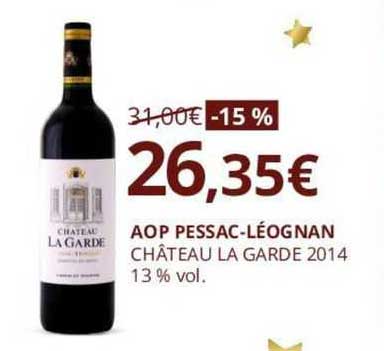 aop pessac-léognan château la garde 2014