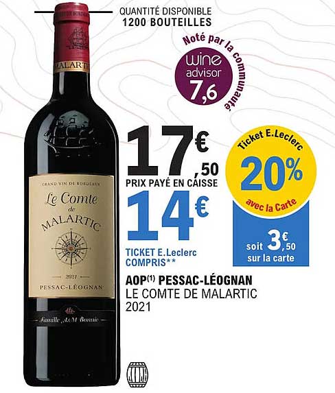 aop pessac-léognan le comte de malartic 2021