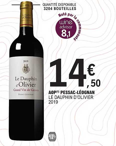 aop pessac-léognan le dauphin d'olivier 2019