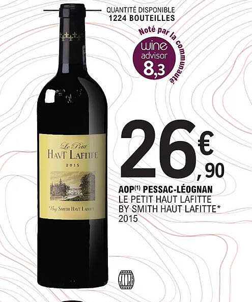 aop pessac-léognan le petit haut lafitte by smith haut lafitte 2015