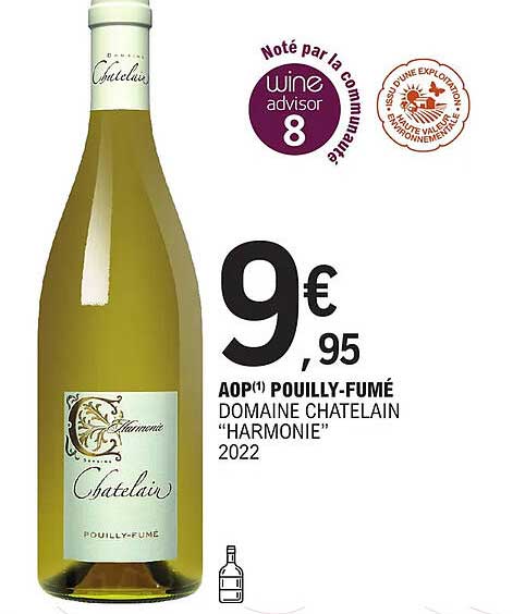 aop pouilly-fumé domaine chatelain "harmonie" 2022