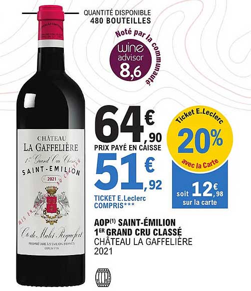 aop saint-émilion 1er grand cru classé château la gaffelière 2021
