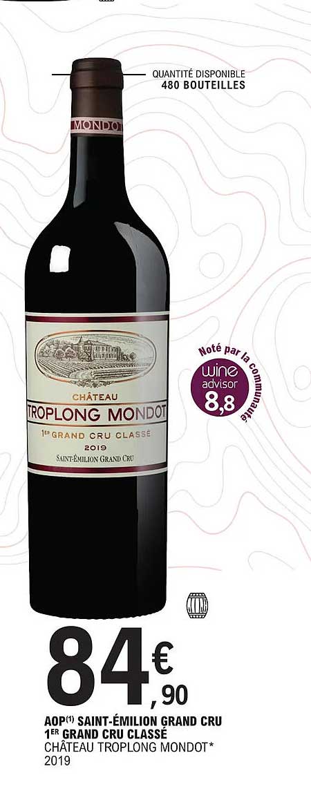 aop saint-émilion grand cru 1er grand cru classé château troplong mondot 2019