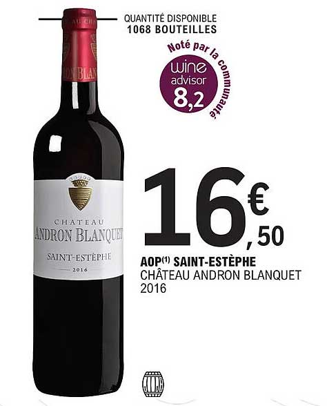 aop saint-estèphe château andron blanquet 2016