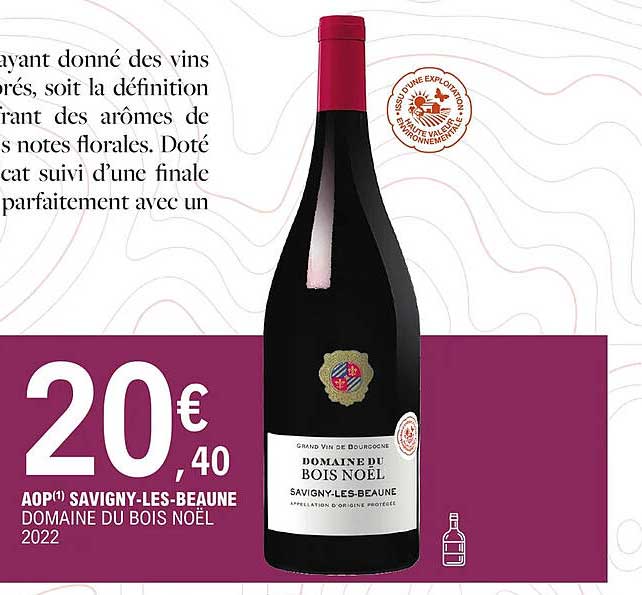 aop savigny-les-beaune domaine du bois noël 2022