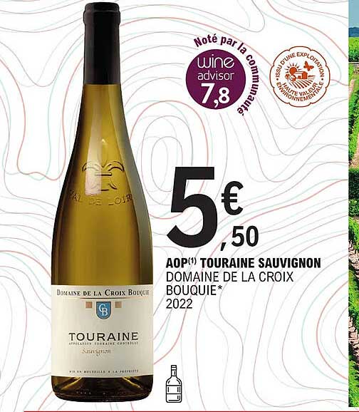aop touraine sauvignon domaine de la croix bouquie 2022