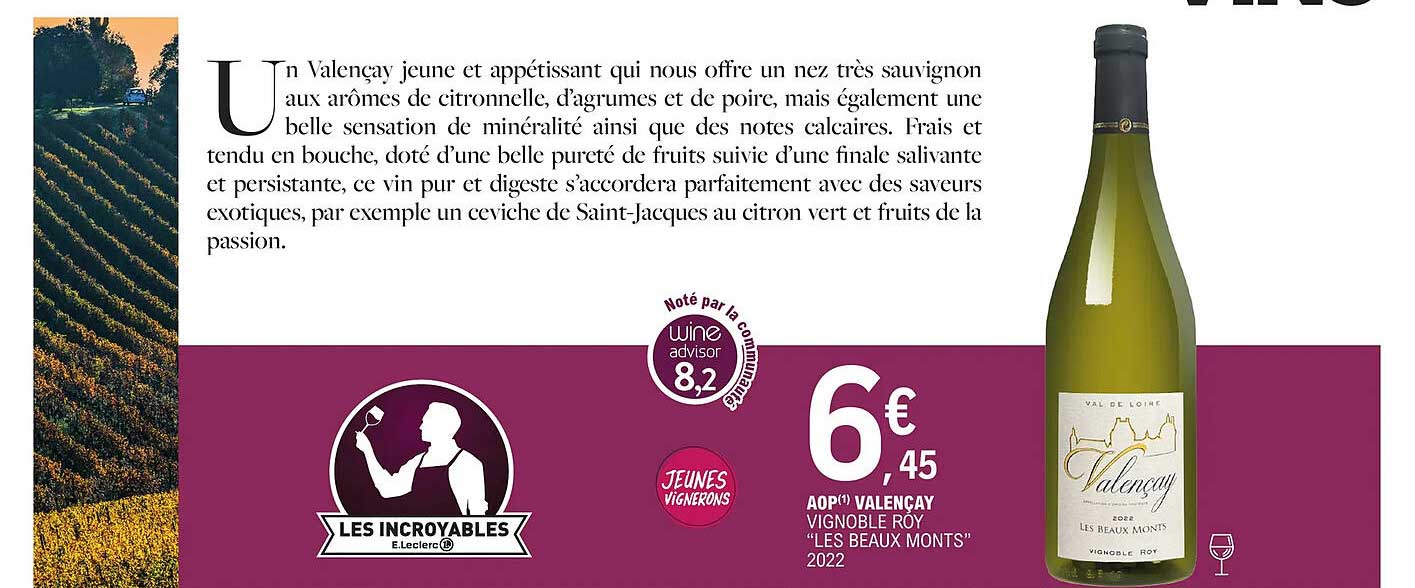 aop valençay vignoble roy "les beaux monts" 2022