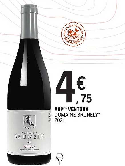 aop ventoux domaine brunely 2021